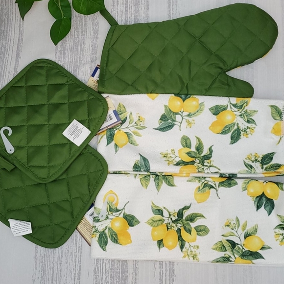 5Pc- Kitchen Set Lemon NWT - Picture 4 of 8